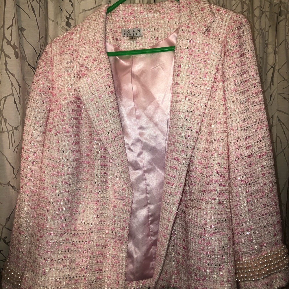Pink Joan Rivers Blazer